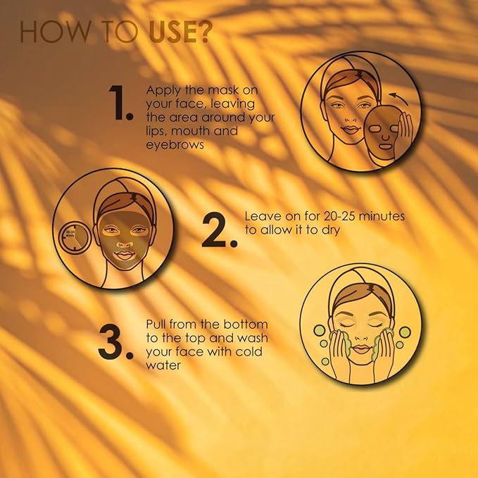 Saffron & Turmeric Glycerine Face Mask- Natural Brightening & Anti-Aging Mask for Glowing Skin Face Mask for Women | 50g