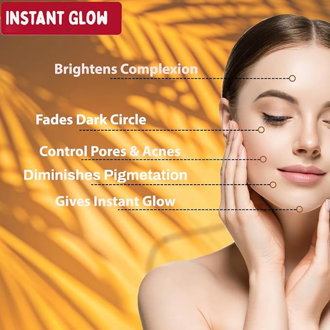 Saffron & Turmeric Glycerine Face Mask- Natural Brightening & Anti-Aging Mask for Glowing Skin Face Mask for Women | 50g