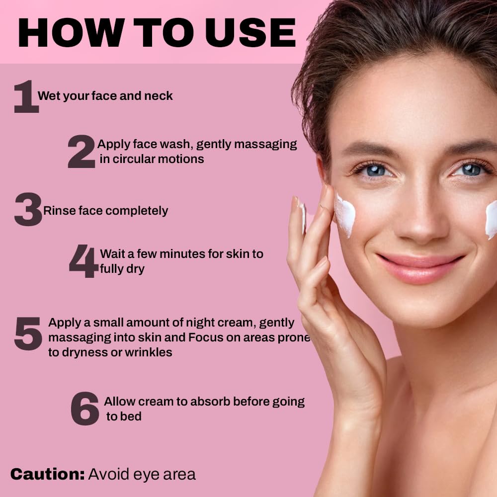 Vitamin C Face Wash and Night Cream Combo
