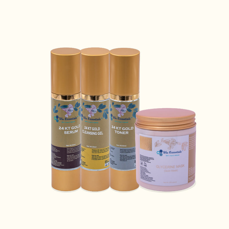 Glitter with Pure 24K Gold Set