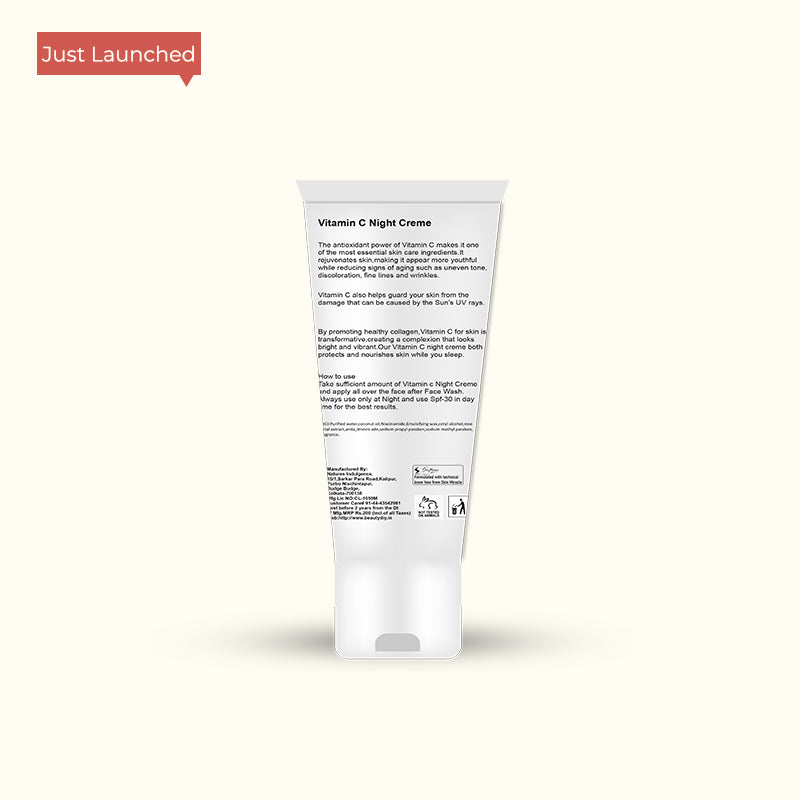 Blu Essentials Vitamin C Night Cream is one of the most essential skin care ingredients. It rejuvenates skin, making it appear more youthful while reducing signs of aging such as uneven tone, discoloration and fine lines and wrinkles. Vitamin C also helps guard your skin from the damage that can be caused by the Sun’s UV rays.