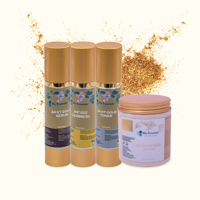 Glitter with Pure 24K Gold Set