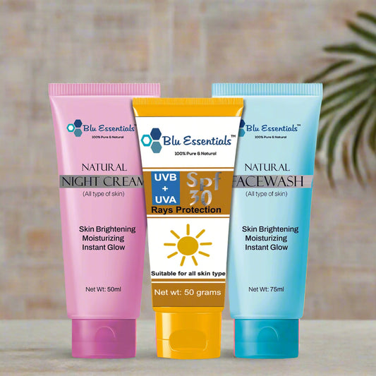Suncare Kit Trio – Sunscreen, Face Wash & Night Cream Combo