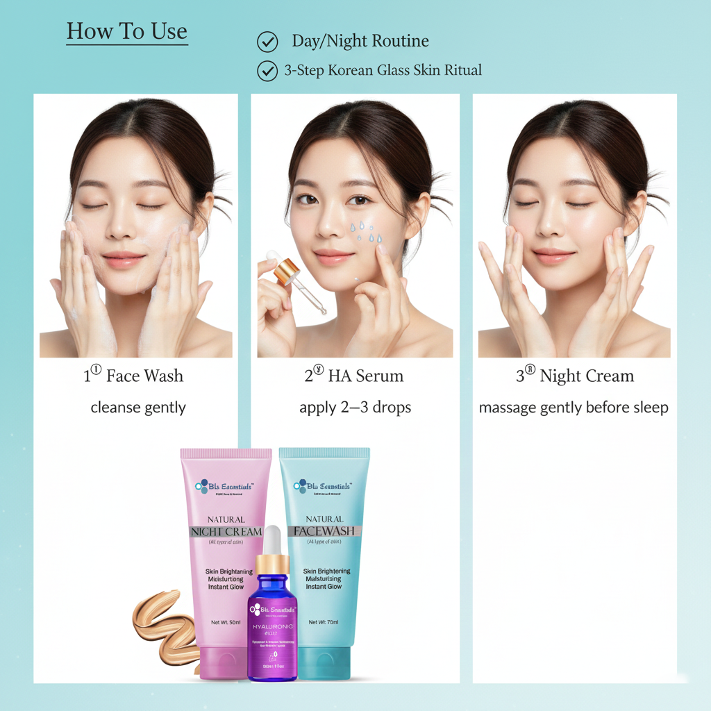 Blu Essentials Korean Glass Skin Kit – 30 Days Glow Challenge