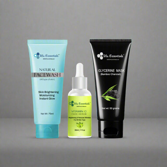 Blu Essentials Professional De-Tan Tan Removal Combo For Oily Skin